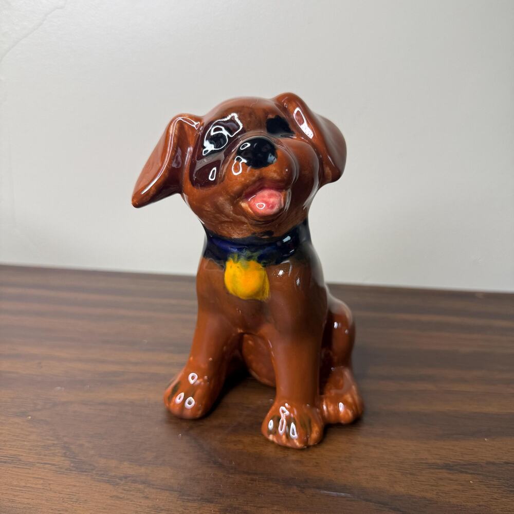 Vintage Puppy Dog Figurine Pet Decor